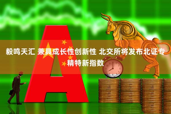 毅鸣天汇 兼具成长性创新性 北交所将发布北证专精特新指数